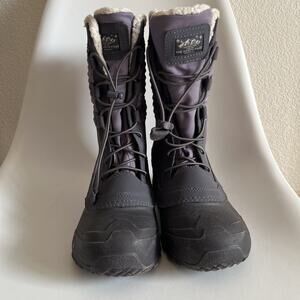 North Face Shellista Boots Winter Snow Gray Purple waterproof Size 6